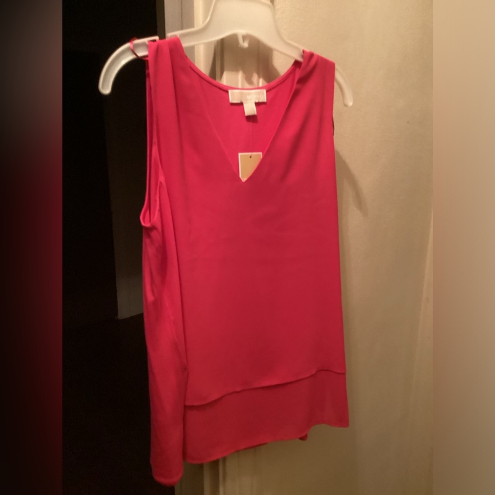 Michael Kors mixed media tank (L)